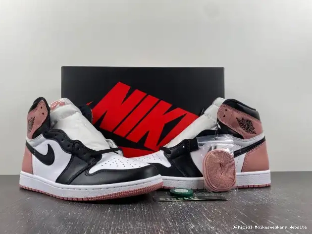 Official Maikesneakers Rust High Pink Jordan Nrg 861428-101 Og Retro Air 1 0602